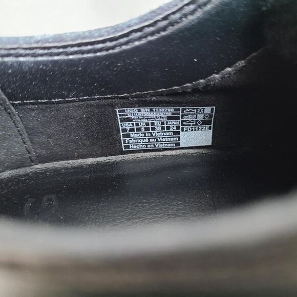 UGG Ashton Plush Emerald Green Black Waterproof Loafers size 7 NWT! - Picture 8 of 13